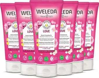 Bol.com Weleda aroma shower love douchecrème - 6x200ml - voordeelverpakking aanbieding