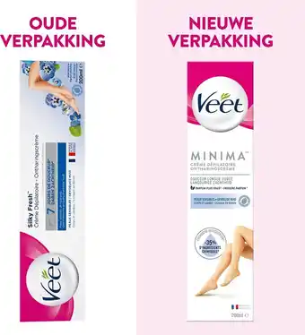 Bol.com Veet ontharingscreme - gevoelige huid - minima - 200ml x3 aanbieding