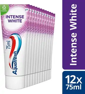 Bol.com Aquafresh intense white - tandpasta - voordeelverpakking - 12x75 ml aanbieding