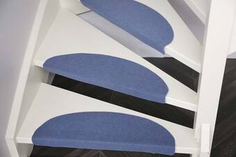 Bol.com Trapmatten tripoli- 65 x 25 cm- blauw- 15 stuks aanbieding