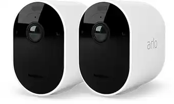Arlo pro 4 draadloze wifi-beveiligingscamera voor buiten, 2k hdr, 160˚ kleurennachtzicht, sirene & spotlight, bewegingsdetect