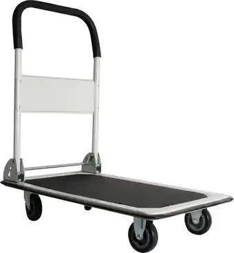 Bol.com Toolland transportwagen, inklapbaar, staal, zwart, laadvermogen 150 kg aanbieding
