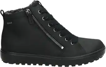 Bol.com Ecco soft 7 tred dames veterboot - zwart - maat 35 aanbieding