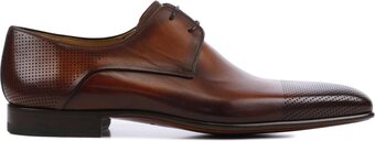 Bol.com Magnanni veterschoenen heren / schoenen - leer - 22020 - cognac - maat 38 aanbieding