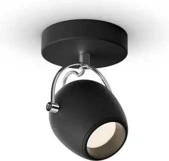 Bol.com Philips rivano opbouwspot - geïntegreerd led - zwart - 4,2w - 430 lumen aanbieding
