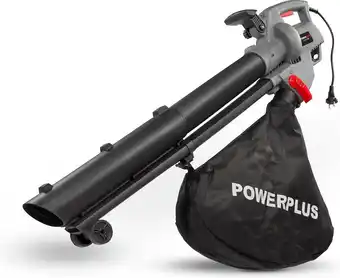 Bol.com Powerplus poweg9013 elektrische bladblazer - bladzuiger en -versnipperaar - 3300w - blazen - zuigen - versnipperen - incl. 40 aanbieding
