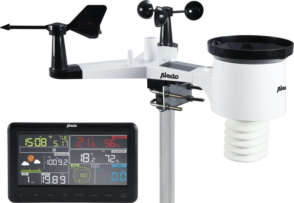 Bol.com Alecto ws-5500 - professioneel wifi weerstation - weather underground koppeling - 8-in-1 aanbieding