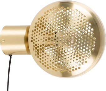 Bol.com Zuiver wandlamp gringo 1-lichts ø22.5 x h12 cm - messing aanbieding