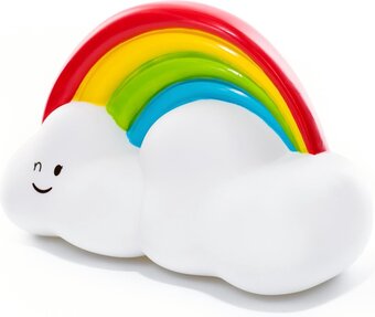 Bol.com Wolken kinderlamp multikleur led licht met timerfunctie kids- wit regenboog wolkje aanbieding