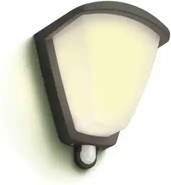 Bol.com Philips mygarden sensor wandlamp kiskadee 1x42 w antraciet 1738493pn aanbieding