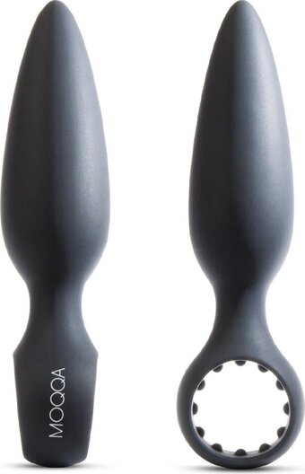 Bol.com Moqqa seashell anaal vibrator dildo - 7,5 cm - zwart aanbieding