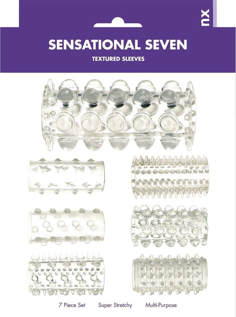 Bol.com Me you us sensual seven textured sleeves transparent small aanbieding