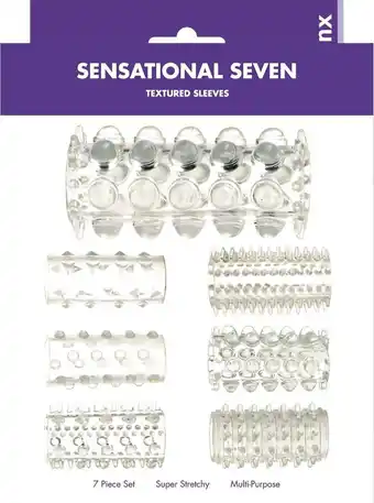 Bol.com Me you us sensual seven textured sleeves transparent small aanbieding
