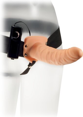 Bol.com Kinx the extender plus vibrating hollow strap on flesh os aanbieding