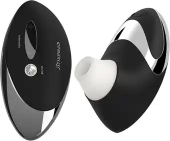 Womanizer pro w500 opzetvibrator, clitoris stimulator zuiger, 12 intensiteitsniveaus waterdicht, chroom