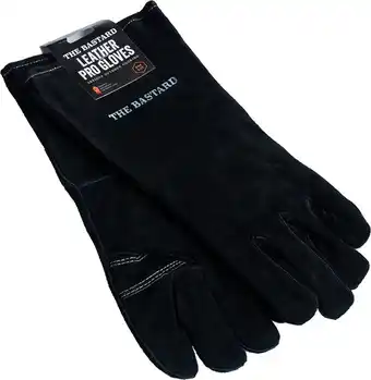 The bastard - leren bbq handschoenen - 2 stuks - zwart