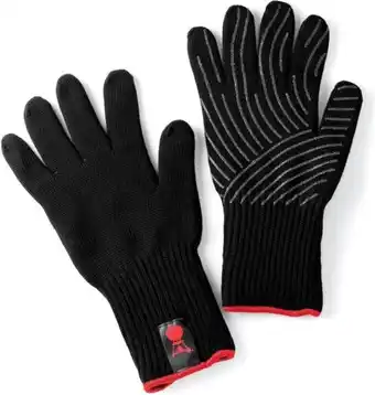 Weber - premium handschoenen maat s/m zwart rood