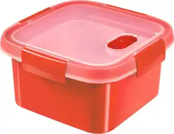 Bol.com Curver microwave eco steamer stoomtray 1.1l rood aanbieding