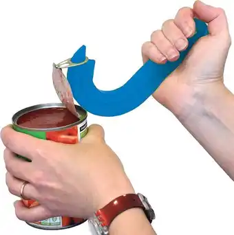 Aidapt ringblikopener - blauw - plastic