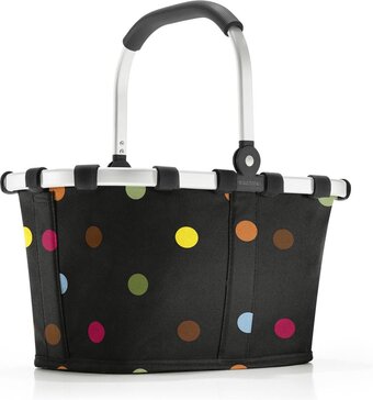 Bol.com Reisenthel carrybag boodschappenmand maat xs - 5l - dots zwart aanbieding