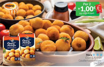 Intermarché Mora , Oven & Airfryer Goudse kaasballetjes - 14 x 20 g aanbieding