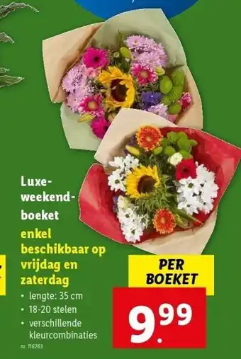 Lidl Luxe- weekend- boeket aanbieding