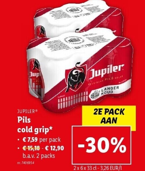 Pils cold grip promotie bij Lidl
