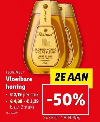 Lidl Vloeibare honing aanbieding