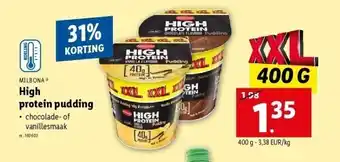 Lidl High protein pudding aanbieding