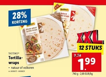 Lidl Tortillawraps aanbieding