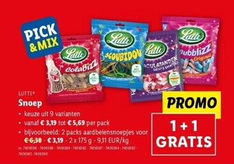 Lidl Snoep aanbieding