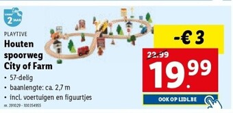 Lidl Houten spoorweg city of farm aanbieding