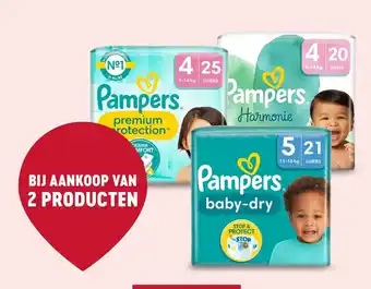 Delhaize Pampers baby-dry, Pampers Harmonie, Pampers premium protection™ aanbieding