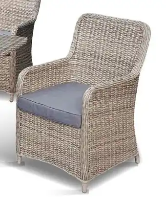 Hubo STOEL "KOLOSSI" - staal - rug en zitting in wicker. aanbieding