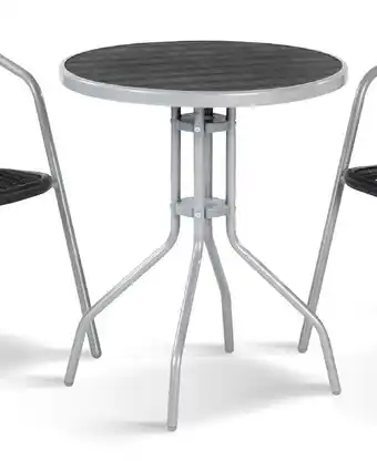Hubo TAFEL "MARETA” - Ø 60 cm - staal en kunststof. aanbieding