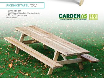 Hubo PICKNICKTAFEL "XXL" - 300 x 156 cm aanbieding