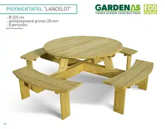 Hubo PICKNICKTAFEL "LANCELOT" - Ø 225 cm aanbieding