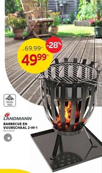 Brico Barbecue en vuurschaal 2-in-1 aanbieding