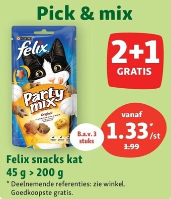 Maxi Zoo Felix snacks kat 45 g > 200 g aanbieding