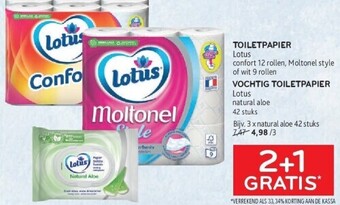 Alvo Toiletpapier lotus aanbieding