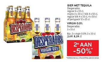 Alvo Bier met tequila desperados aanbieding
