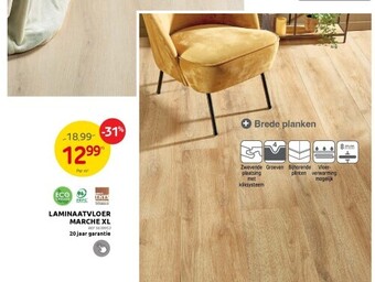 Brico Laminaatvloer marche xl aanbieding