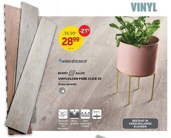 Brico Vinylvloer pure click 55 aanbieding