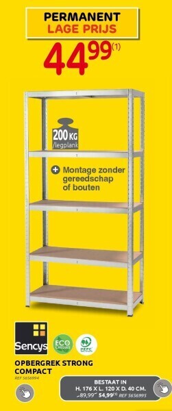 Brico Opbergrek strong compact aanbieding