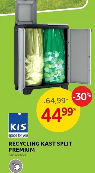 Brico Recycling kast split premium aanbieding