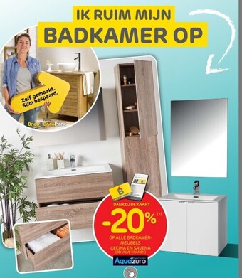 Brico Op alle badkamermeubels cecina en savena aanbieding