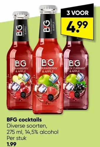 BFG cocktails 275 ml, 14,5% alcohol