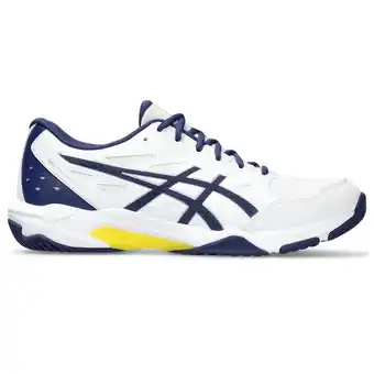 Decathlon Badmintonschoenen voor heren gel rocket 11 wit/indigoblauw aanbieding