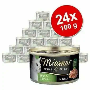 Zooplus Miamor Fijne Filets Voordeelpakket Kattenvoer 24 x 100 g - Kip & Rijst aanbieding