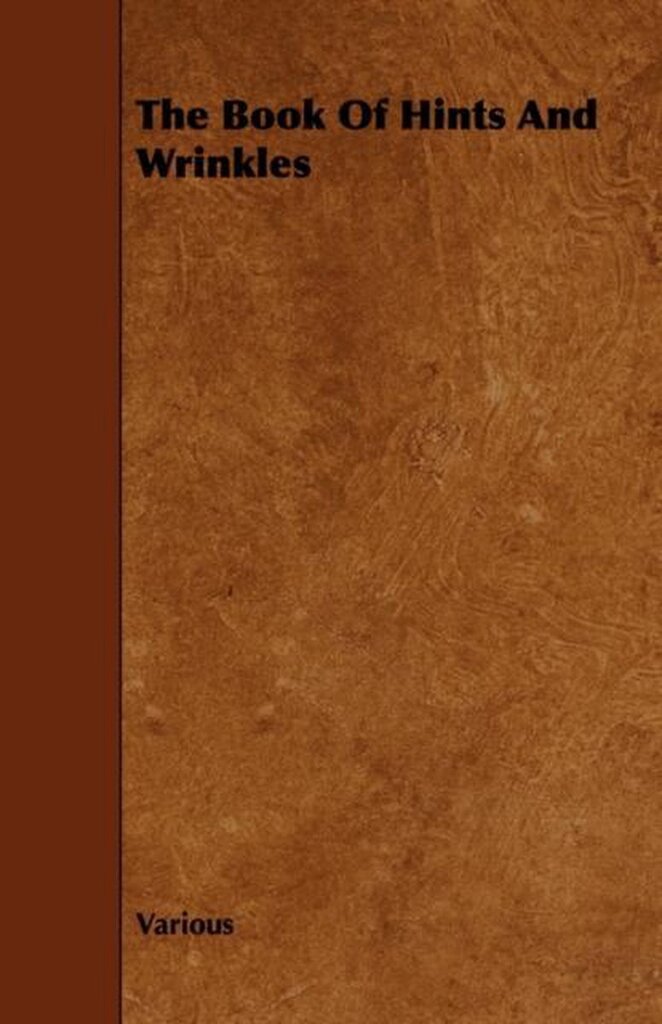 Bol.com The book of hints and wrinkles aanbieding